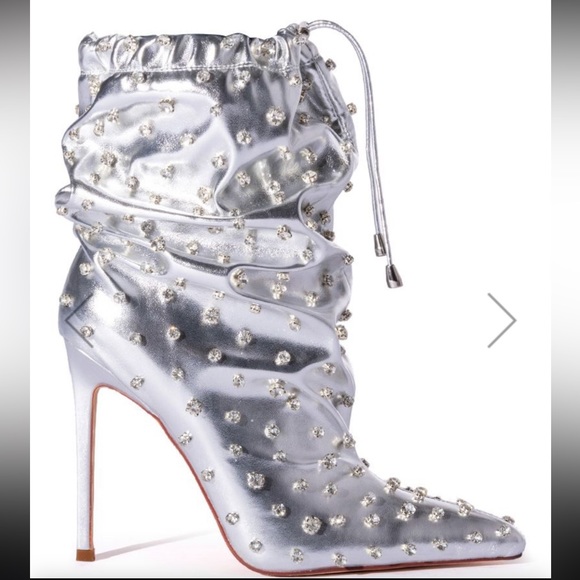 New with box Akira silver studded boots! - Picture 1 of 3